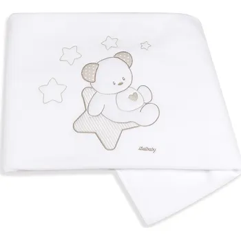 Dětská deka Italbaby fleecová deka do postýlky Sweet Star 110x150cm Barva: Modrá