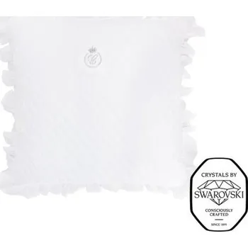 Polštář Caramella Royal Swarovski dekorační polštář bílý