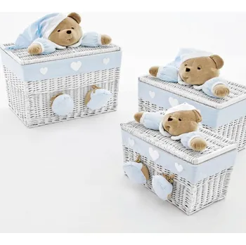 Úložný box Nanán střední úložný box na hračky Puccio modrý