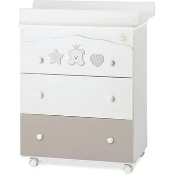 přebalovací pult a komoda Italbaby přebalovací pult s vaničkou Baby Re hnědý