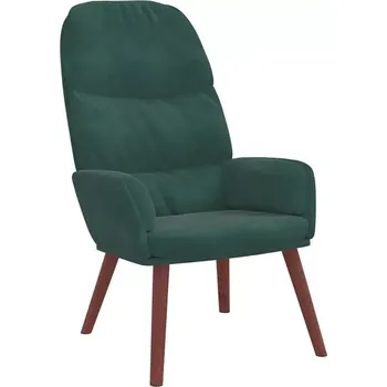 Křeslo Křeslo relaxační, nohy dřevěné, látka zelená, COTTO 3