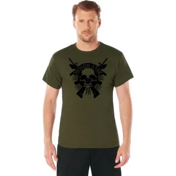 Tričko Molon Labe Skull, Rothco, Olivová, M