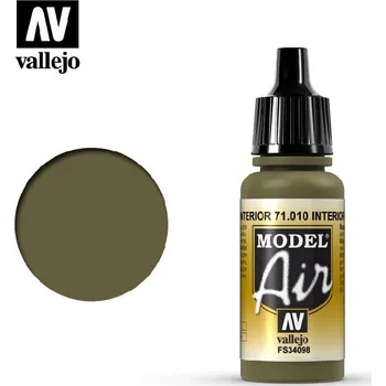 Modelářská barva Vallejo - Model Air 71010 Interior Green 17 ml.