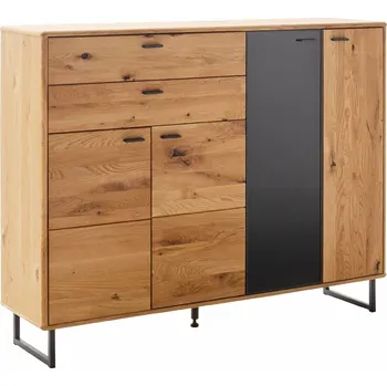 Komoda Vysoká komoda z masivu Vienna divoký dub (Dubová komoda masiv)