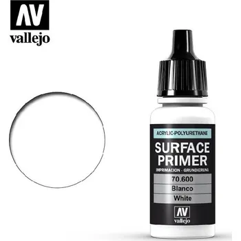 Modelářská barva Vallejo - Surface Primer 70600 White 17 ml.