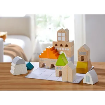 Hračka pro nejmenší Haba Hra na prostorové uspořádání Stavitel s předlohami