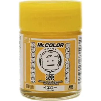 Modelářská barva Gunze - Mr.Color - CR3 pigmnet - Yellow - Žlutá 10ml