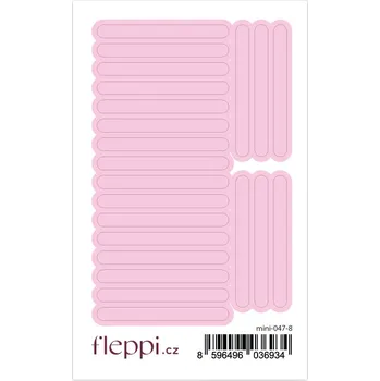 samolepka Fleppi Samolepky Pruhy | průsvitné Barva samolepek: pastelově růžová