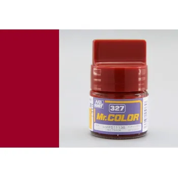 Modelářská barva Gunze - Mr.Color - C327 - FS11136 Red - Čevená 10ml