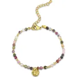 Meucci Nastavitelný náramek s kuličkami BAREVNÝ GOLD