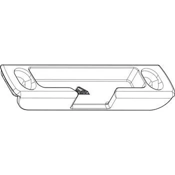 Stavební výplň ROTO NT/NX kolébkové ložisko dřevo k zafrézovaní falc vůle 25 mm 13V pravé zinek