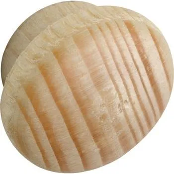 Nábytkové kování Dřevěná krytka o 14 mm, čep o 10 mm, délka čepu 4 mm, smrk bez povrchové úpravy