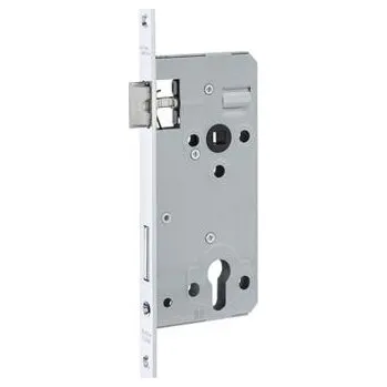 Dveřní kování Zadlabací zámek 121 WZR, DM 50, 4hr. 8 mm, ocel pozinkovaná stříbrná
