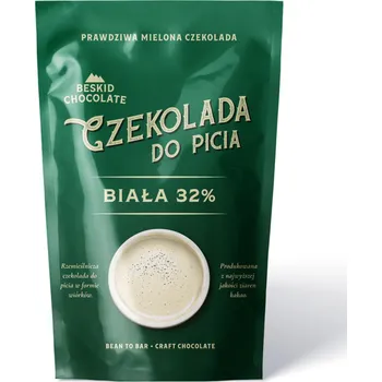 Čokoláda BESKID CHOCOLATE Horká bílá 32 % BEAN-TO-BAR čokoláda k pití i pečení