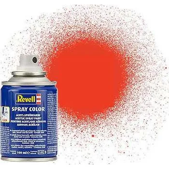 Modelářská barva Revell - Barva ve spreji - 34125: matná světle oranžová (luminous orange mat) 100ml