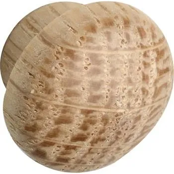 Nábytkové kování Dřevěná krytka o 12 mm, čep o 8 mm, délka čepu 4 mm, dub bez povrchové úpravy