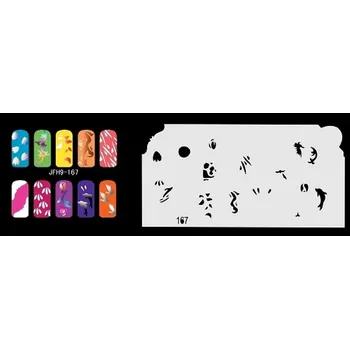 Šablona na nehty (airbrush nail art) JFH09-167