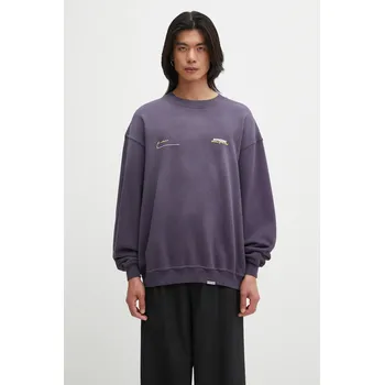 Pánská mikina Bavlněná mikina Represent Patron of the Club pánská, fialová barva, s potiskem, MLM4272, L, 45X