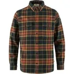 Fjällräven Övik Twill Shirt Men Autumn Leaf-Dark Navy hnědá XL