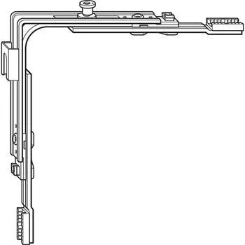 Stavebniny ROTO NT/NX rohový převod štulp horní 1V-čep pro 2-křídla okno stříbrné