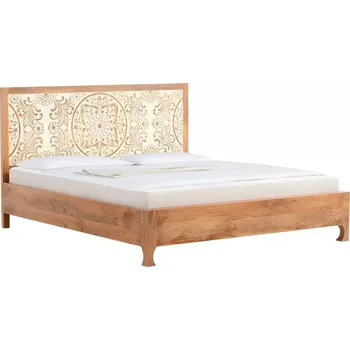 Postel Postel masiv 180x200 Lakadee mango (Manželská postel 180x200 masiv)