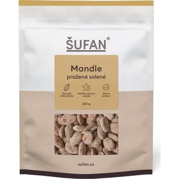 ŠUFAN s.r.o. Mandle pražené solené Španělsko - 200 g