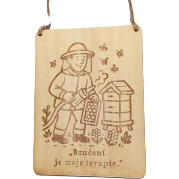 Domovní cedule Dary dřeva Cedulka pro včelaře Velikost: 28x20 cm
