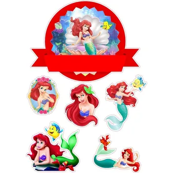 Jedlá dekorace na dort Ariel-17 Materiál: Jedlý papír