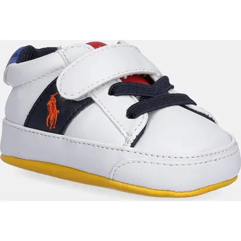 Chlapecké tenisky Dětské boty Polo Ralph Lauren RYLEY PS LAYETTE bílá barva, RL03391101 00X, EUR 16