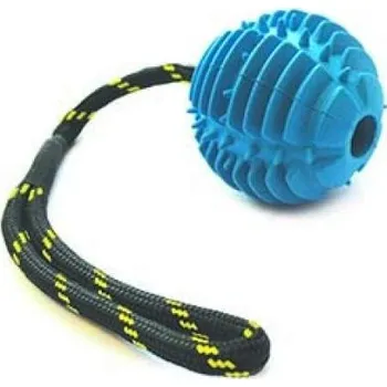 Krmivo pro psa Atomic - odolný míč na šňůře pro psy