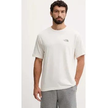 Pánské tričko Bavlněné tričko The North Face NF0A8E4EQLI1 béžová 01X, vel. S