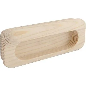 Nábytkové kování Úchytková mušle Horkos, šířka 107 mm, výška 50 mm, smrk bez úpravy