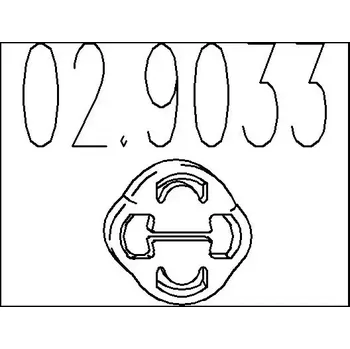 Tlumič výfuku MTS Zarážka tlumiče výfuku MTS 02.9033