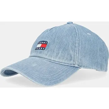 Kšiltovka Džínová baseballová čepice Tommy Jeans modrá barva, AW0AW17582 95X, vel. ONE SIZE