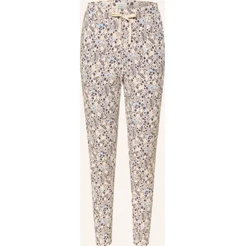 Dámské noční prádlo Schiesser Dámské Pyžamové Kalhoty Mix+Relax, krémová / tmavě...