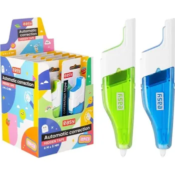 Korekční prostředek Easy HIDDEN TAPE - Výsuvný korekční strojek - 5 mm - zelená / modrá