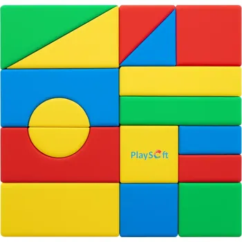 ostatní stavebnice Molitanová stavebnice PlaySoft VELKÁ 17 ks (30 cm) + DOPRAVA ZDARMA