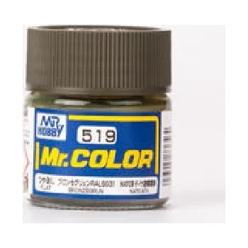 Modelářská barva Gunze - Mr.Color - C519 - NATO Bronzegrün - Bronzová zeleň 10ml