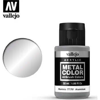Modelářská barva Vallejo - Metal Color 77701 Aluminium 32ml.