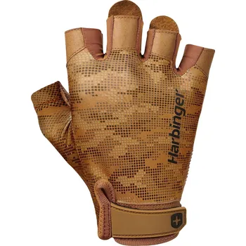 Fitness rukavice Harbinger 2.0 Pro Tan Camo, unisex fitness rukavice Varianta: Velikost L