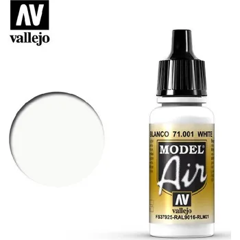 Modelářská barva Vallejo - Model Air 71001 White 17 ml.