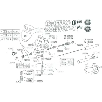 Stříkací pistole Harder Steenbeck - Evolution CR+, tělo pistole 123424