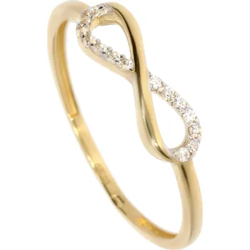 Šperk Zlatnictví Helios Zlatý prstýnek nekonečno Velikost: 55, Váha: 0,90g
