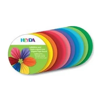 Papír Origami papír kulaté 100ks mix barev - průměr 10cm