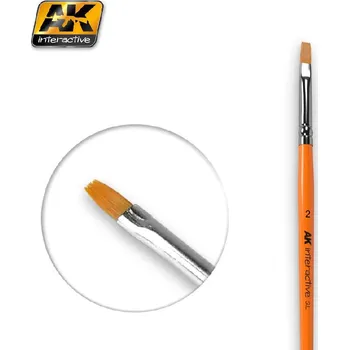 Malířský štětec AK-Interactive - Plochý štětec 2 - syntetický