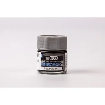 Modelářská barva Gunze - Mr.Color - Super metalic - SM203 - Super Iron II 10ml
