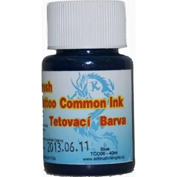 Odstranitelné tetování Golden Phoenix - Airbrush barva pro dočasné tetování - blue 40 ml