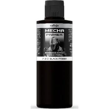Modelářská barva Vallejo - Surface Primer 74642 Black 200 ml.