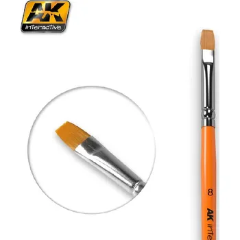 Malířský štětec AK-Interactive - Plochý štětec 8 - syntetický