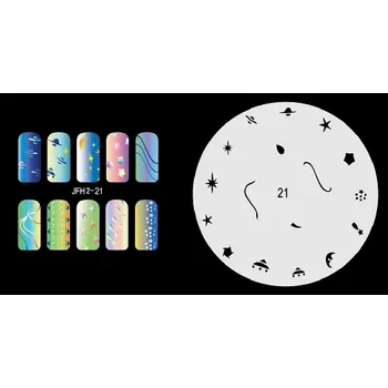 Šablona na nehty (airbrush nail art) JFH02-021